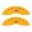 Picture of MGP 4 Caliper Covers Engraved Front & Rear MGP Yellow finish black ch