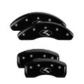 Picture of MGP 4 Caliper Covers Engraved Front & Rear Circle K-Kia Black finish silver ch