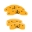 Picture of MGP 4 Caliper Covers Engraved Front & Rear Circle K-Kia Yellow finish black ch