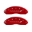 Picture of MGP 4 Caliper Covers Engraved Front & Rear With stripes-Dodge Red finish silver ch