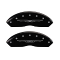 Picture of MGP 4 Caliper Covers Engraved Front & Rear Style 2-Chrysler Wing Black finish silver ch