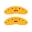 Picture of MGP 4 Caliper Covers Engraved Front & Rear MGP Yellow finish black ch