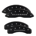 Picture of MGP Front set 2 Caliper Covers Engraved Front Cruze Black finish silver ch