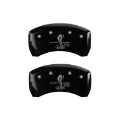 Picture of MGP Rear set 2 Caliper Covers Engraved Rear GT350 Shelby & Cobra Black finish silver ch
