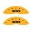 Picture of MGP 4 Caliper Covers Engraved Front & Rear 300 Yellow finish black ch
