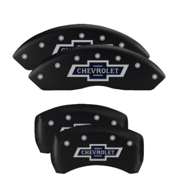 Picture of MGP 4 Caliper Covers Engraved Front & Rear RAM Red finish silver ch