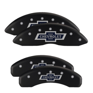 Picture of MGP 4 Caliper Covers Engraved Front RAM Engraved Rear RAMHEAD Red finish silver ch