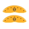 Picture of MGP 4 Caliper Covers Engraved Front RAM Engraved Rear RAMHEAD Yellow finish black ch