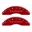 Picture of MGP 4 Caliper Covers Engraved Front & Rear Silverado Red finish silver ch