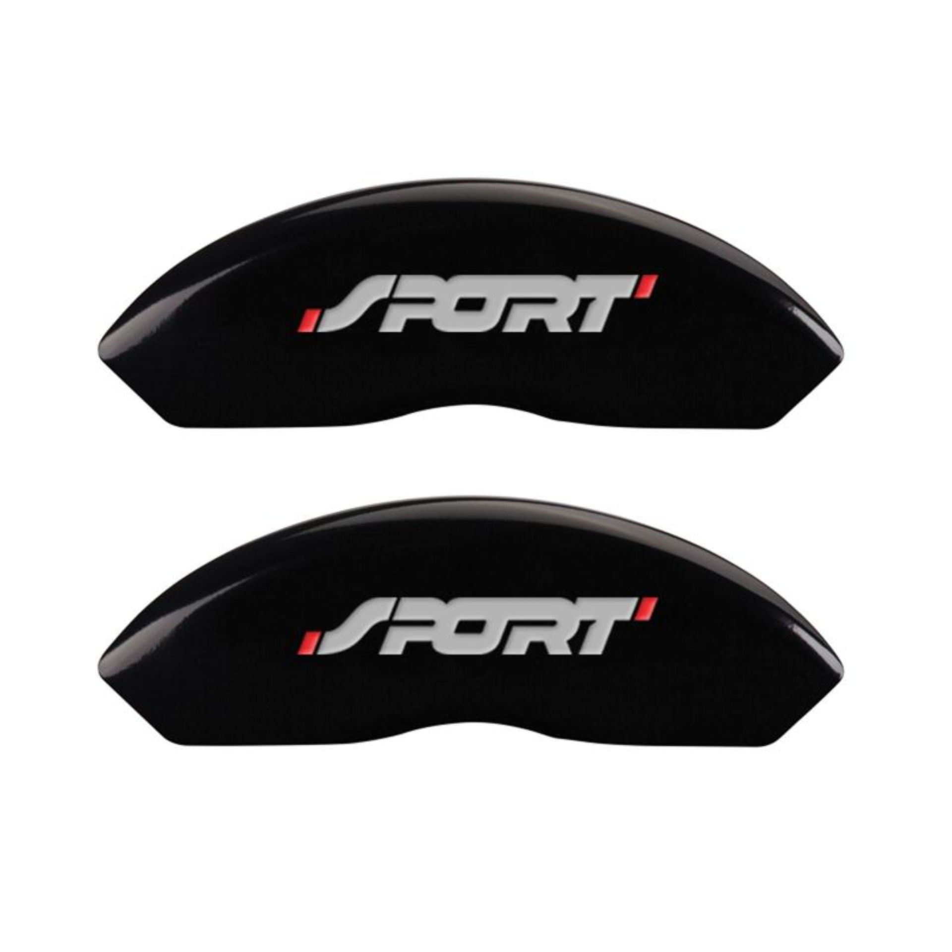 Picture of MGP 4 Caliper Covers Engraved Front & Rear No bolts-Sport Black finish silver ch