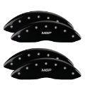 Picture of MGP 4 Caliper Covers Engraved Front & Rear SPORT Black finish silver ch