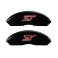 Picture of MGP 4 Caliper Covers Engraved Front & Rear No bolts-ST Black finish silver ch
