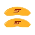 Picture of MGP 4 Caliper Covers Engraved Front & Rear No bolts-ST Yellow finish black ch