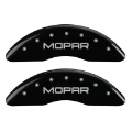 Picture of MGP 4 Caliper Covers Engraved Front & Rear MOPAR Black finish silver ch
