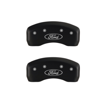 Picture of MGP 4 Caliper Covers Engraved Front & Rear MGP Yellow finish black ch