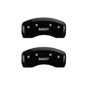 Picture of MGP 4 Caliper Covers Engraved Front & Rear MOPAR Red finish silver ch