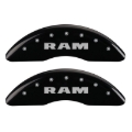 Picture of MGP 4 Caliper Covers Engraved Front RAM Engraved Rear RAMHEAD Black finish silver ch