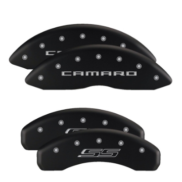 Picture of MGP 4 Caliper Covers Engraved Front & Rear Cruze Black finish silver ch