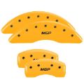 Picture of MGP 4 Caliper Covers Engraved Front & Rear 300 Yellow finish black ch