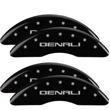 Picture of MGP 4 Caliper Covers Engraved Front & Rear MOPAR Black finish silver ch