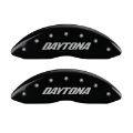 Picture of MGP 4 Caliper Covers Engraved Front & Rear Daytona Black finish silver ch