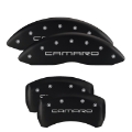 Picture of MGP 4 Caliper Covers Engraved Front & Rear Daytona Black finish silver ch