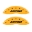Picture of MGP 4 Caliper Covers Engraved Front & Rear Daytona Yellow finish black ch
