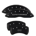 Picture of MGP 4 Caliper Covers Engraved Front & Rear With stripes-Dodge Black finish silver ch
