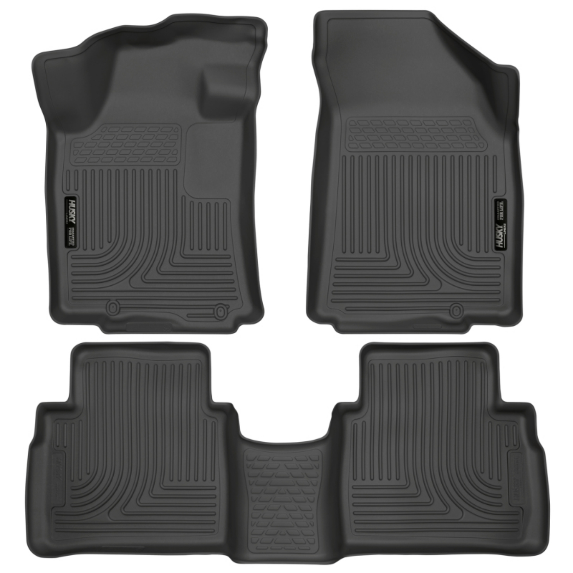 Picture of Husky Liners 2016 Nissan Maxima WeatherBeater Front and Second Row Black Floor Liners