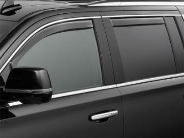 Picture of WeatherTech 2015+ Chevrolet Suburban Front and Rear Side Window Deflectors - Dark Smoke