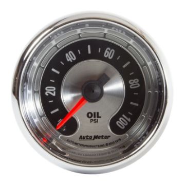Picture of Autometer American Muscle 2 1-16in 100PSI Mechanical Oil Pressure Gauge