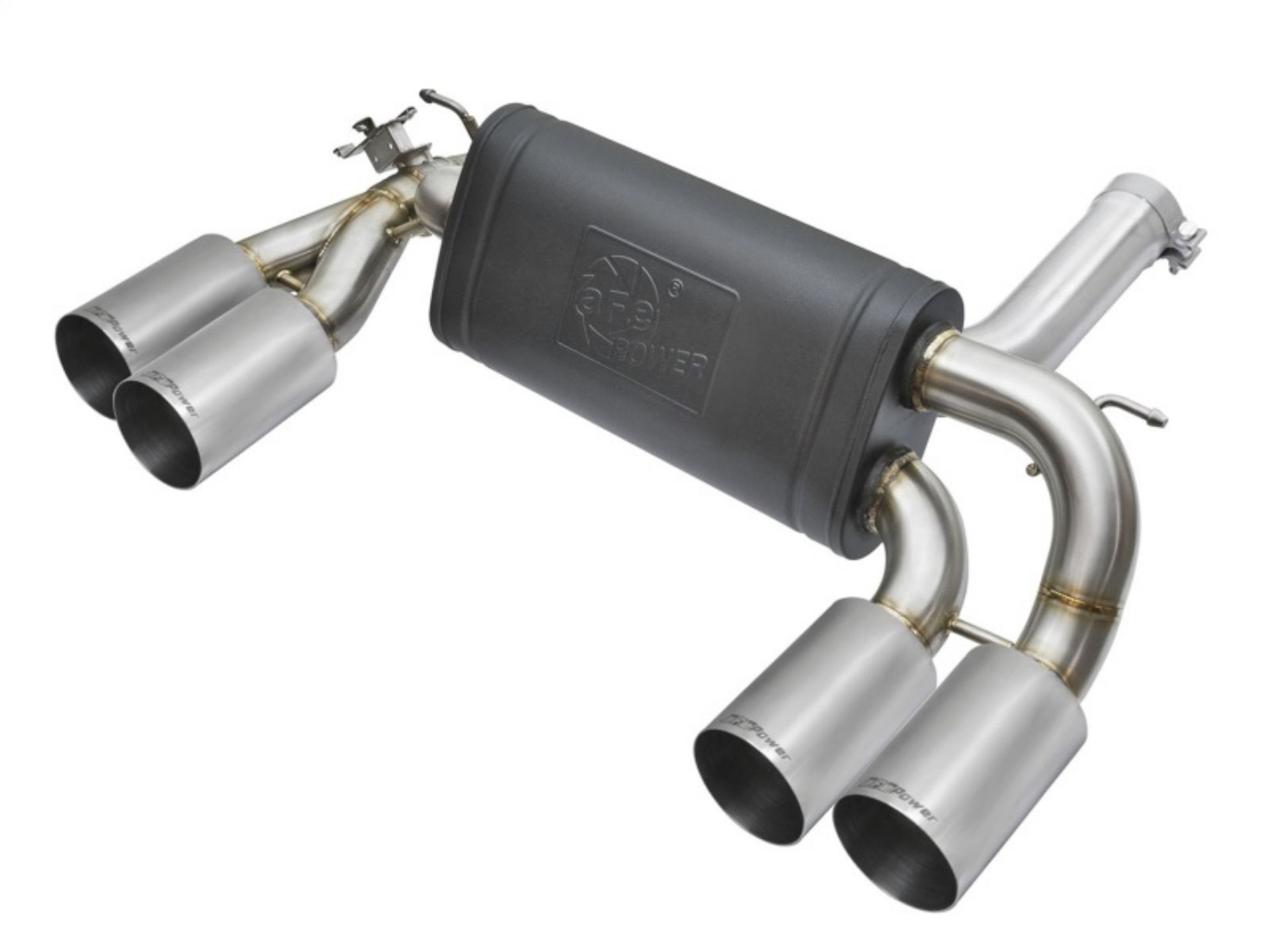 Picture of aFe MACHForce XP 3in - 2 1-2in Axle Back 304SS Exhaust w- Polished Tips 16-17 BMW M2 f87