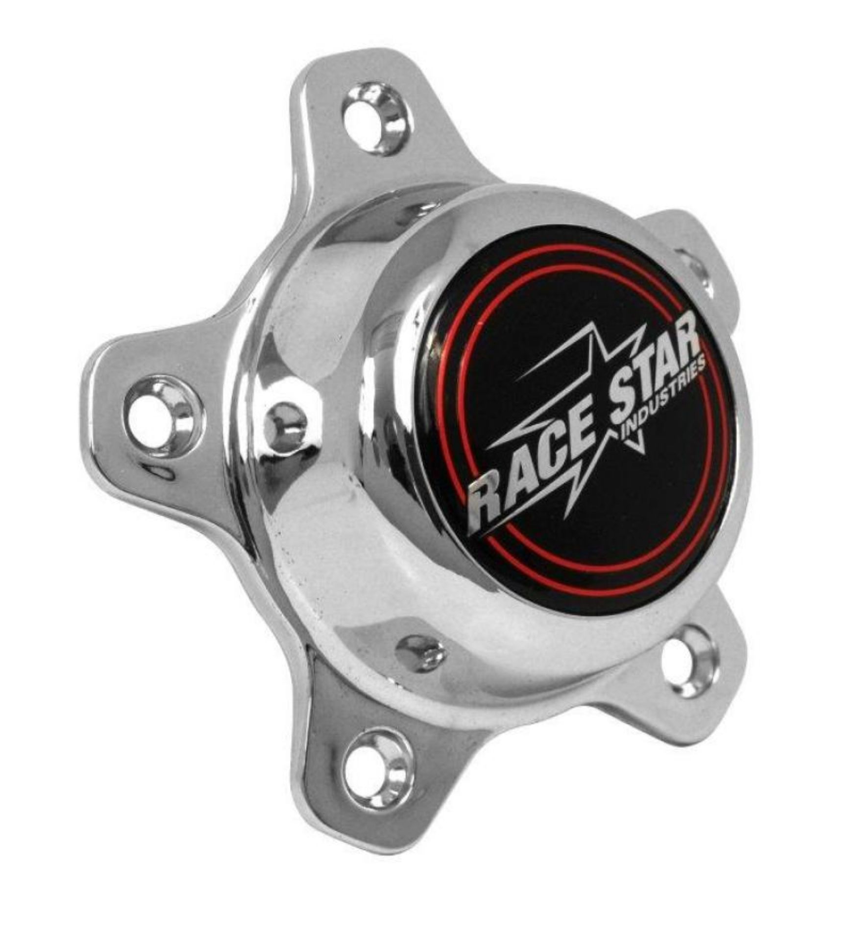 Picture of Race Star 5 Lug Cap Short Plastic Chrome incl- Medallion & Screws