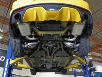 Picture of aFe MACHForce XP 2-5in 409 Stainless Axle Back Exhaust w- Black Tips 15-17 Ford Mustang I4-2-3L t