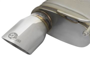 Picture of aFe MACHForce XP 2-5in 409 Stainless Axle Back Exhaust w-Stainless Tips 15-17 Ford Mustang I4-2-3L