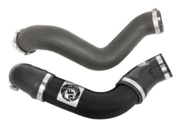 Picture of aFe BladeRunner 3in Intercooler Tube - Black Cold Side 15-16 Ford Mustang EcoBoost L4-2-3L t