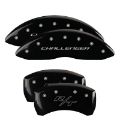 Picture of MGP 4 Caliper Covers Engraved Front & Rear Block-Challenger Yellow finish black ch