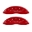 Picture of MGP 4 Caliper Covers Engraved Front & Rear Cursive-Challenger Red finish silver ch