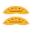 Picture of MGP 4 Caliper Covers Engraved Front & Rear With out stripes-Dodge Yellow finish black ch