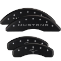 Picture of MGP 4 Caliper Covers Engraved Front & Rear Oval logo-Ford Black finish silver ch