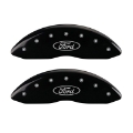 Picture of MGP Front set 2 Caliper Covers Engraved Front Oval logo-Ford Black finish silver ch