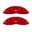 Picture of MGP Front set 2 Caliper Covers Engraved Front MGP Red finish silver ch