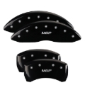 Picture of MGP 4 Caliper Covers Engraved Front & Rear Oval logo-Ford Black finish silver ch