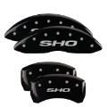 Picture of MGP 4 Caliper Covers Engraved Front & Rear MGP Black finish silver ch