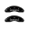 Picture of MGP 4 Caliper Covers Engraved Front & Rear Honda Black finish silver ch