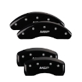 Picture of MGP 4 Caliper Covers Engraved Front & Rear Honda Black finish silver ch