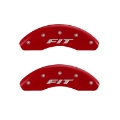 Picture of MGP 4 Caliper Covers Engraved Front & Rear i-Vtec Red finish silver ch