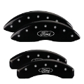 Picture of MGP 4 Caliper Covers Engraved Front & Rear Oval logo-Ford Yellow finish black ch