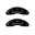 Picture of MGP Front set 2 Caliper Covers Engraved Front Sonic Black finish silver ch