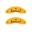 Picture of MGP Front set 2 Caliper Covers Engraved Front Sonic Yellow finish black ch
